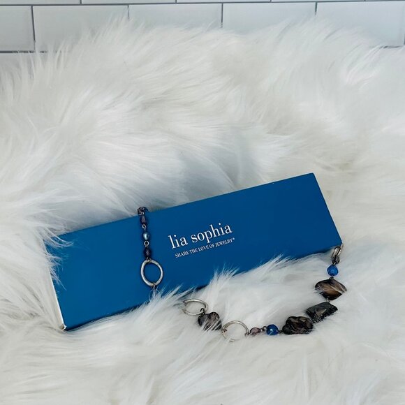 Lia Sophia Vintage Indigo Necklace - Picture 2 of 6